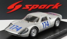 Spark-model Porsche 904 Gts N 174 4th Targa Florio 1965 J.bonnier - G.hill 1:43 Silver