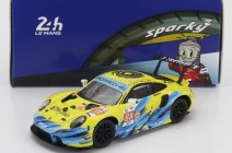 Spark-model Porsche 911 991 Rsr-19 4.2l Team Dempsey Proton Racing N 88 24h Le Mans 2022 F.poordad - M.root - J.heylen 1:64 Žlutá Světle Modrá