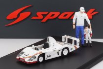 Spark-model Porsche Pedal Car - Type 935 936/81 N 11 Winner 24h Le Mans 1981 - Little Big Mans - With Figures 1:43 Bílá