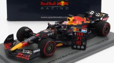 Spark-model Red bull F1  Rb18 Team Oracle Red Bull Racing N 1 Winner Dutch Gp World Champion 2022 - 30th Victory Max Verstappen 1:43 Matná Modrá Žlutá Červená