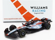 Spark-model Williams F1  Fw45 Team Williams Racing Gulf N 23 Singapore Gp 2023 Alexander Albon 1:64 Světle Modrá