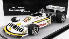 Tecnomodel March F1  761 Ovoro N 35 Sweden Gp 1976 Arturo Merzario 1:18 Bílá Žlutá Černá