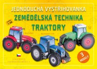 Traktory - zemědělská technika - 3 papírové modely