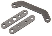 Traxxas Bulkhead tie bar, rear, upper (1)/ lower front (1)/ lower rear (1) (steel)