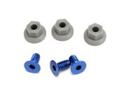 Traxxas šroub křídla hliník M4x8mm, matice nylon M4 (3+3)