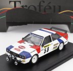 Trofeu Audi Quattro (night Version) N 58 Rally Montecarlo 1983 Jacques Briy - Jacques Henuset 1:43 Bílá Modrá Červená