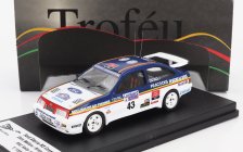 Trofeu Ford england Sierra Rs Cosworth N 43 Rally Rac Lombard 1986 Chris Mellors - Brian Staker 1:43 Modrá Bílá