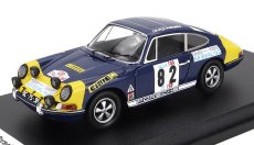 Trofeu Porsche 911s Coupe N 82 Tap Rally 1970 Colaco Marques - Jorge Cirne 1:43 Modrá Žlutá