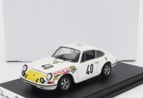 Trofeu Porsche 911s Coupe Team Auguste Veuillet N 40 2nd Gt Class 24h Le Mans 1969 G.chasseuil - C.ballot Lena 1:43 Bílá