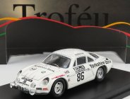 Trofeu Renault Alpine A110 N 86 Rally Rac Lombard 1972 J.robinson - D.rodgers 1:43 Bílá