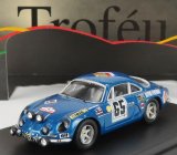 Trofeu Renault Alpine A110 (night Version) N 65 2nd Rally Tour De Corse 1969 P.orsini - J.b.canonici 1:43 Blue Met