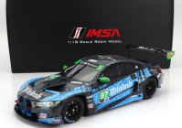 Truescale BMW 4-series M4 Gt3 Team Turner Motorsport N 97 2nd Imsa Gtd Class Laguna Seca 2023 B.auberlen - J.edwards - B.spengler - C.hull 1:18 Modrá Černá