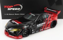 Truescale Toyota Supra Gr Advan Pandem 2019 1:18 Červená Černá