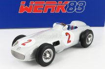 Werk83 Mercedes benz F1 W196 N 2 Monaco Gp World Champion 1955 Juan Manuel Fangio 1:18 Silver