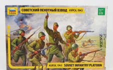 Zvezda Figures Soldati - Soldiers Military Soviet Infantry Platoon 1:72 /