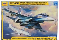 Zvezda Sukhoi Su-30sm Flanker C Aircraft - Caccia Bombardiere 1:72 Military