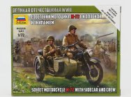 Zvezda Zundapp M-72 Military Motorcycle Sidecar 1941 1:72 /