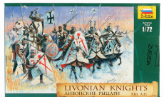 Zvezda Figures Battle War - Livonian Knights Xiii A.d. 1:72 Military