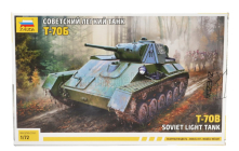 Zvezda Tank Soviet Light Tank T-70b Military 1945 1:72 /