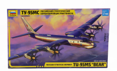 Zvezda Tupolev Ty-95ms Bear Military Russian Airplane 1956 1:144 /