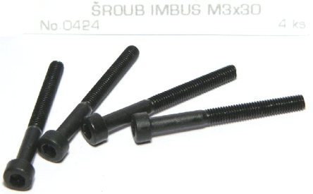 0424 Šroub imbus M3x30, 4ks