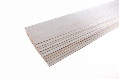 1000x100mm balsa - 1,0mm, 1 ks. - STANDARD