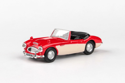 Abrex Cararama 1:43 - Austin Healey Open Top - Red & Cream