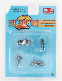 American diorama Figures Set Motomania - Motorcycle 1:64 Black