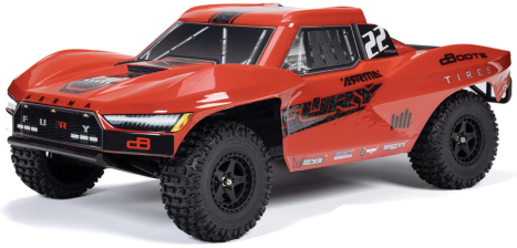 RC auto Arrma Fury Mega 550 1:10 RTR, červená