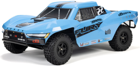 RC auto Arrma Fury Mega 550 1:10 RTR, modrá