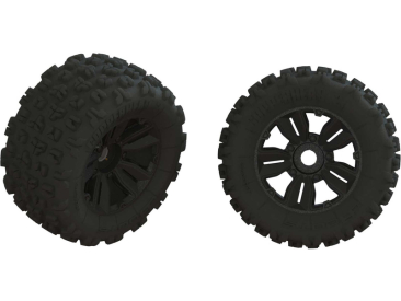 Arrma kolo s pneu dBoots Copperhead2 MT, černý disk (2)