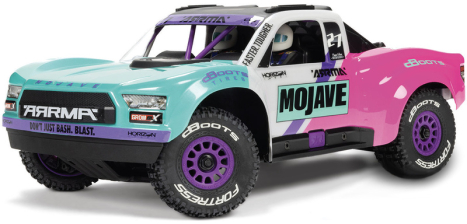 RC auto Arrma Mojave Grom 223S BLX 1:18 4WD RTR, tyrkysová