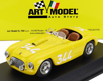 Art-model Ferrari 166 Mm N 344 Mille Miglia 1951 A.palmer - Z.ferravazzi 1:43 Žlutá