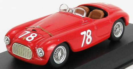 Art-model Ferrari 166mm Barchetta Ch.0034 N 78 2nd Coppa D'oro Di Sicilia 1951 P.marzotto 1:43 Red