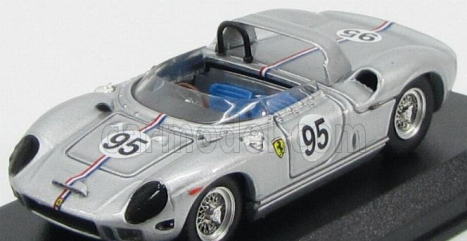 Art-model Ferrari 330p Spider N 95 Bridgehampton 1966 B.grossman 1:43 Silver