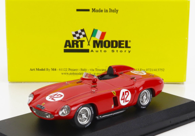 Art-model Ferrari 750 Monza Spider Sn0530m N 42 2nd Tunisi Belvedere Gp 1955 L.bordonaro 1:43 Red