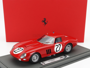 Bbr-models Ferrari 250 Gto Coupe Team North American Racing N.a.r.t. N 27 24h Le Mans 1964 Fernand Tavano - Bob Grossman - Con Vetrina - With Showcase 1:18 Red