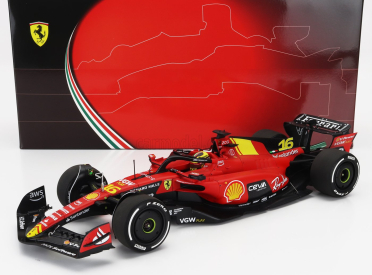 Bbr-models Ferrari F1  Sf-23 Team Scuderia Ferrari N 16 4th Monza Italy Gp 2023 Charles Leclerc 1:18 Červená Černá Žlutá