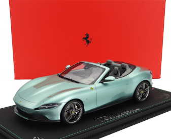 Bbr-models Ferrari Roma Spider Open 2020 - Con Vetrina - With Showcase 1:18 Verde Tevere - Zelená Met