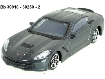 Bburago 2014 Corvette Stingray 1:43 šedá metalíza