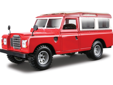 Bburago Land Rover Series II 1:24 červená