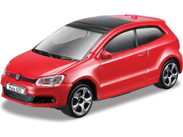 Bburago Volkswagen Polo GTI Mark5 1:43 červená