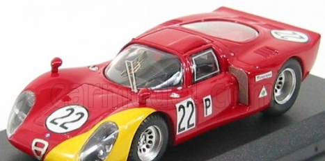 Best-model Alfa romeo 33.2 N 22 Daytona 1968 Casoni - Biscardi 1:43 Červená Žlutá