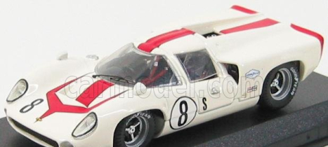 Best-model Lola T70 Coupe N 8 Sebring 1968 L.motschenbacher 1:43 Bílá Červená