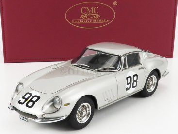 Cmc Ferrari 275 Gtb/c Competizione Ch.9051 N 98 500km Mugello 1966 R.sinibaldi - M.grana 1:18 Silver