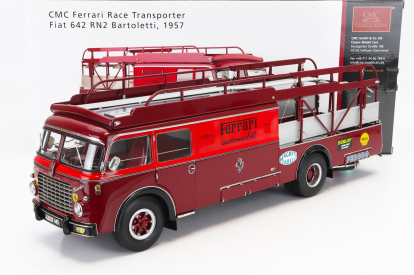 Cmc Fiat 642rn2 Truck Bartoletti F1 Ferrari Car Transporter 1957 1:18 Red