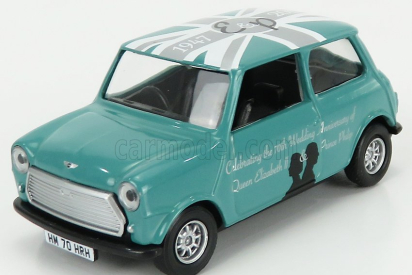 Corgi Mini Cooper 1961 - Celebrating The 70th Wedding Anniversary Of Queen Elizabeth Ii & Prince Philip 1:36 Zelená