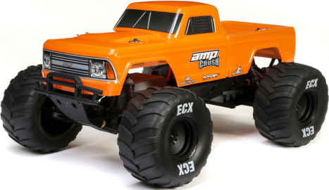 RC auto ECX AMP Crush 1:10 RTR, oranžová