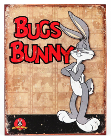 Edicola Accessories Metal Plate - Bugs Bunny 1:1 Beige Red Grey