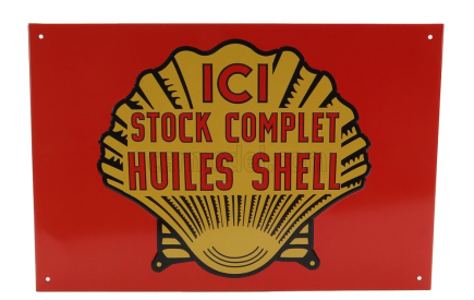 Edicola Accessories Metal Plate - Ici Stock Complet Huiles Shell 1:1 Různé